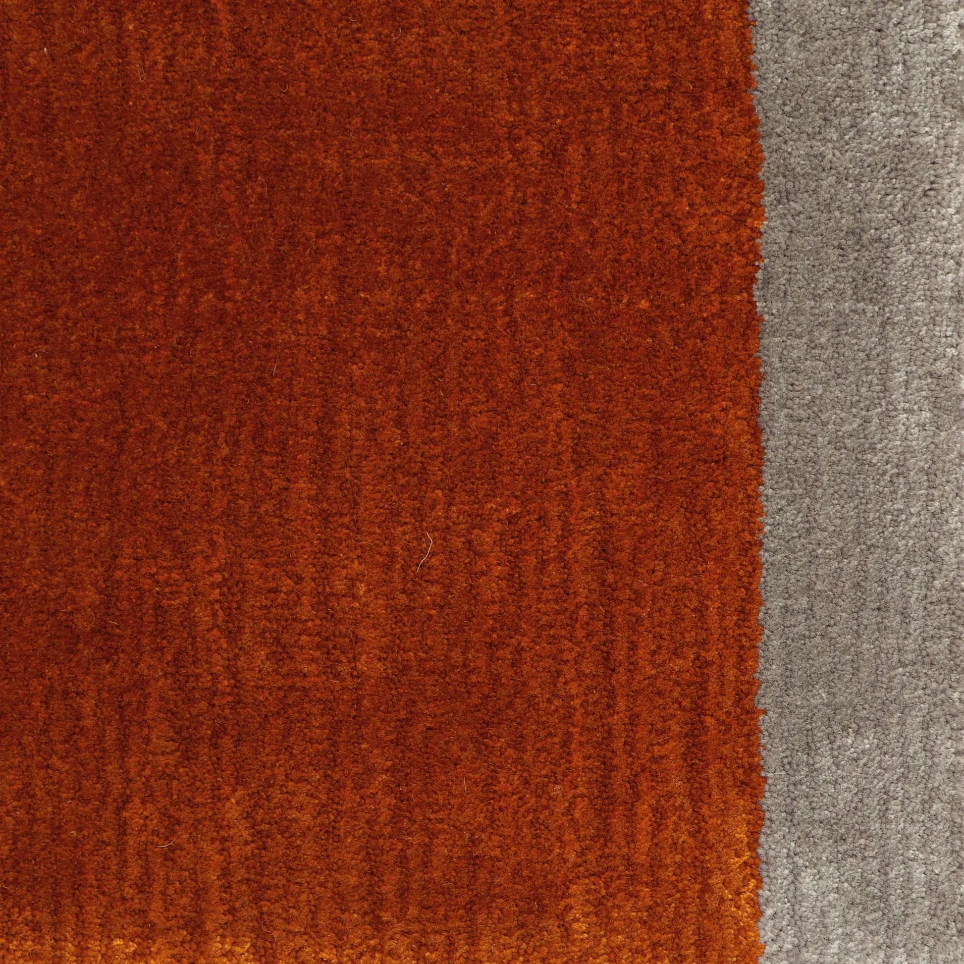 Bamboo Silk and Wool Blend Stripe Marigold / Fog Grey Sample