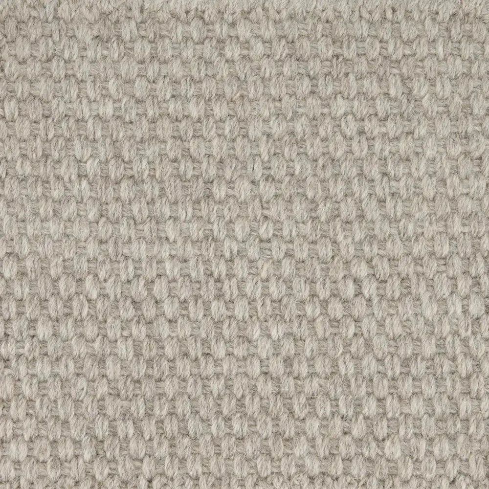 Basket Weave Wool Marl Grey Carpet